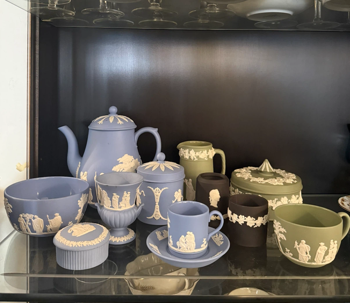 Vintage Wedgwood Jasperware Collection (Blue, Green & Basalt)