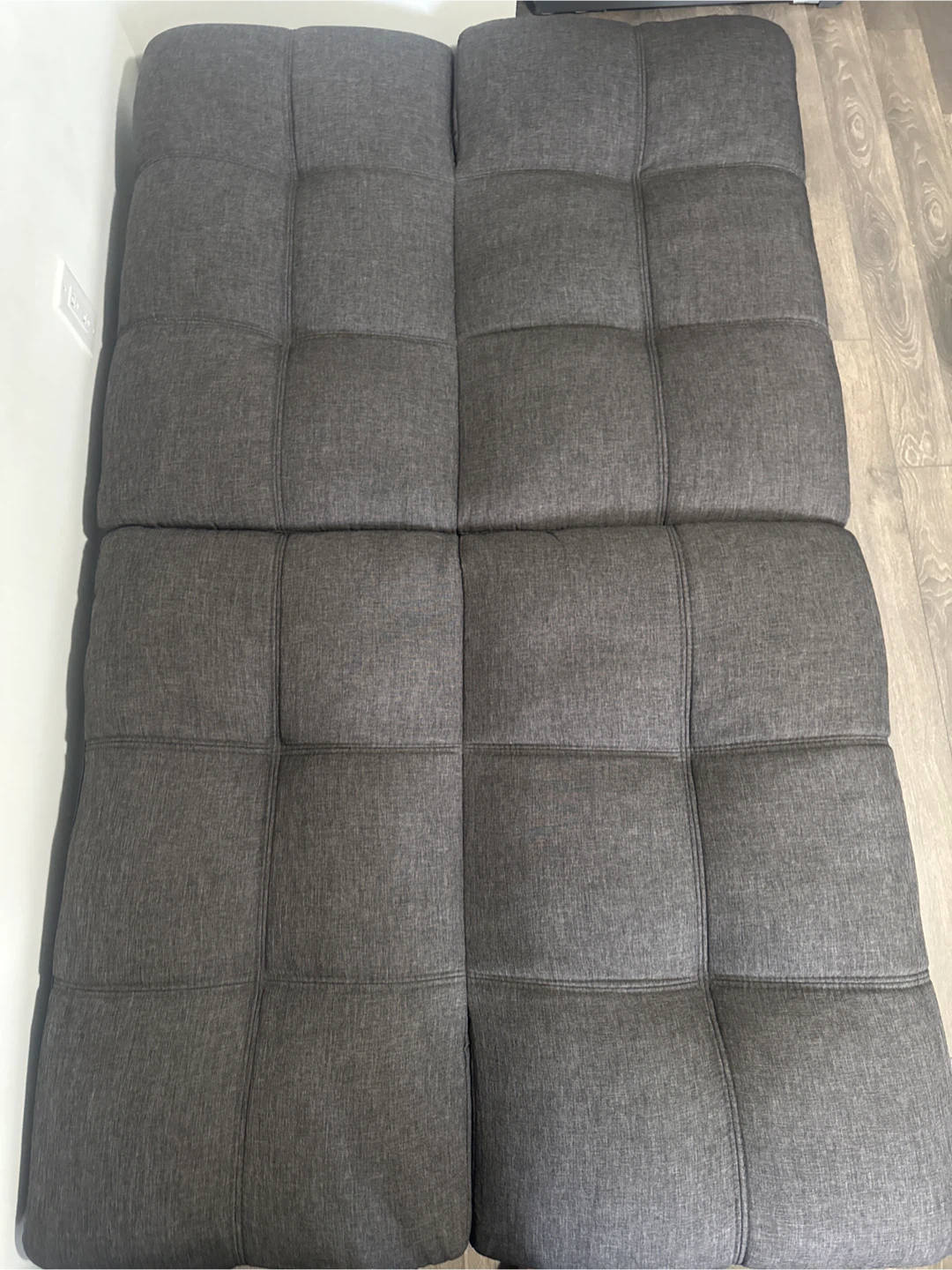 Dark Grey Futon Sofa Bed - photo 2