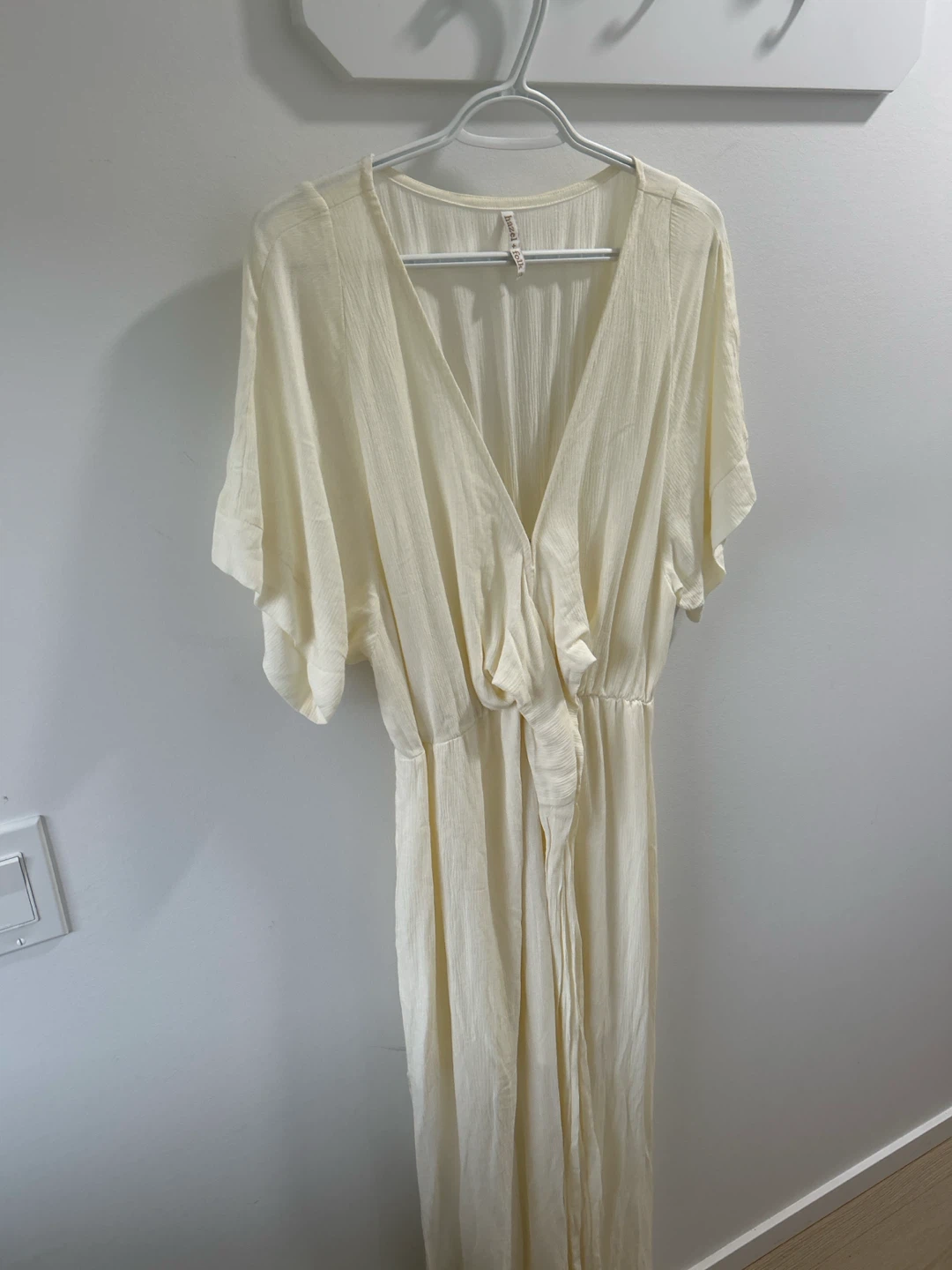Hazel + Folk Cream Maxi Dress