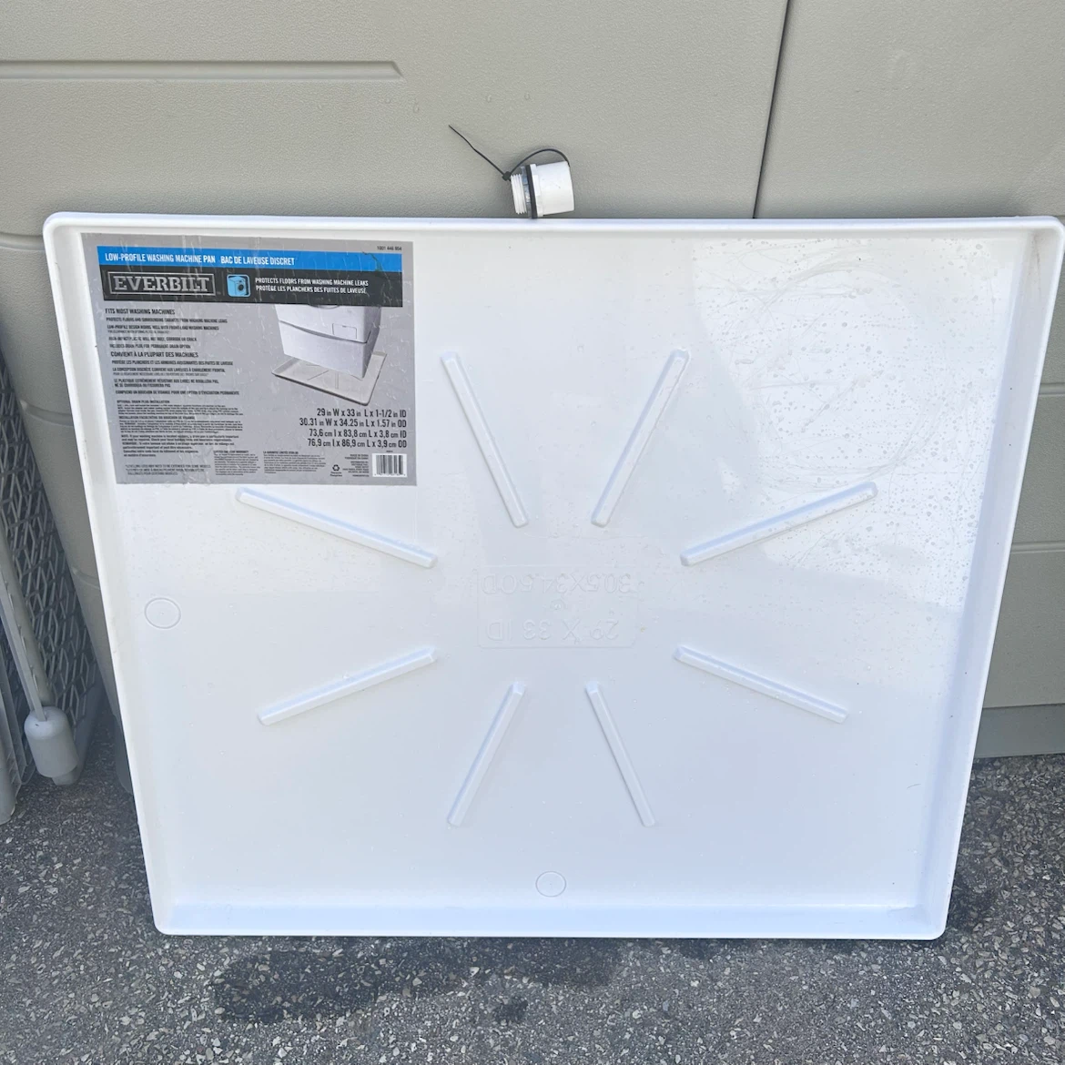 Everbilt Low-Profile Washing Machine Pan