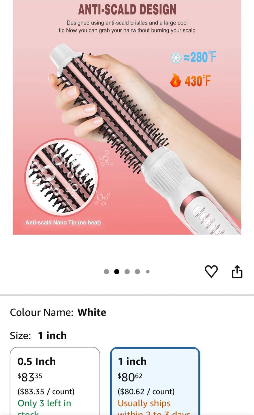 Ready Set Brush Curling Iron Brush - White - photo 2