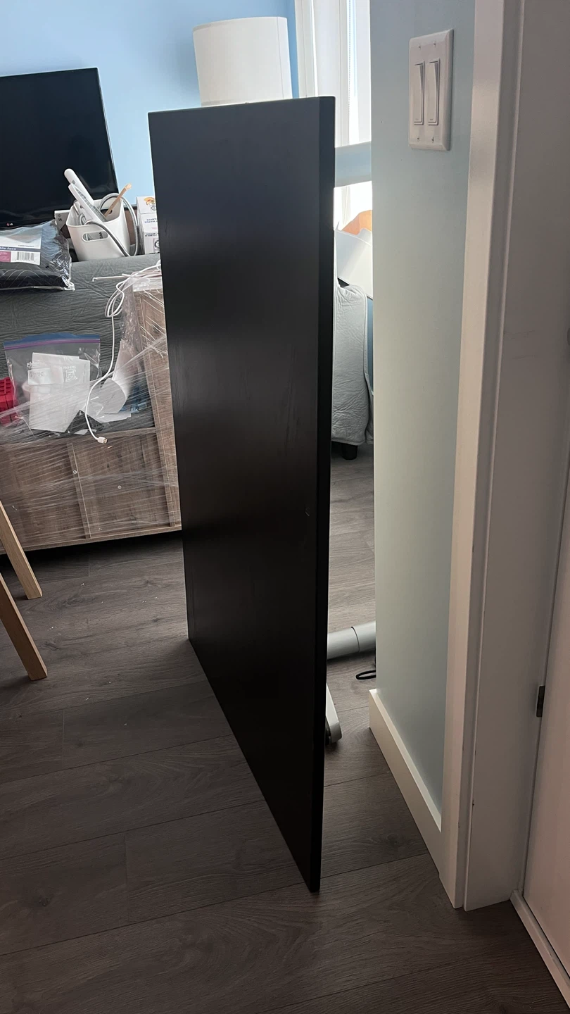 Black Table with Metal Base - photo 3