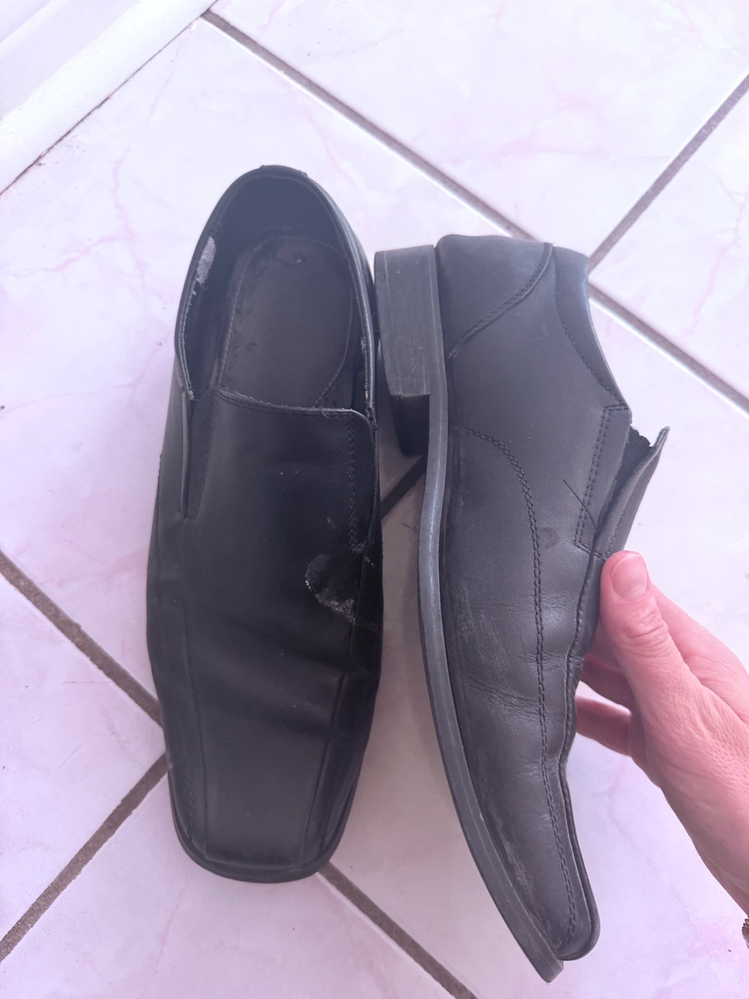 Black Slip-on Loafer Dress Shoes - photo 2