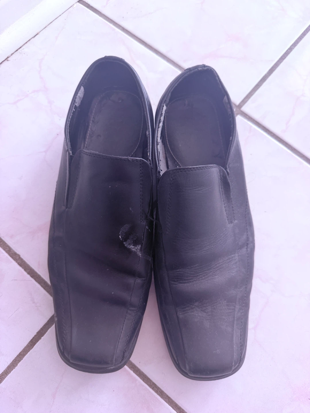 Black Slip-on Loafer Dress Shoes