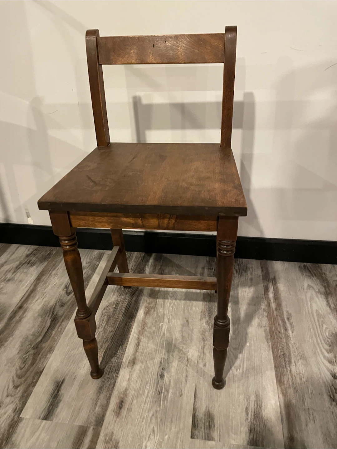 Children’s Size Antique Solid Wood Chair - PU NW