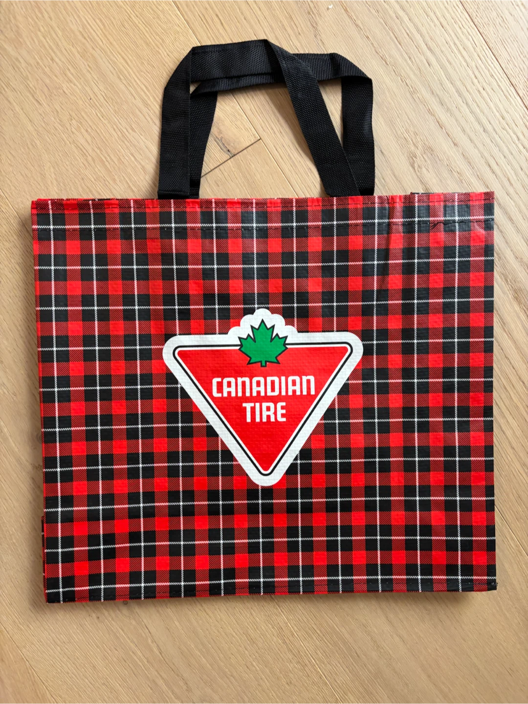 Canadian Tire Plaid Reusable Tote Hudson Williams Heated Rivalry