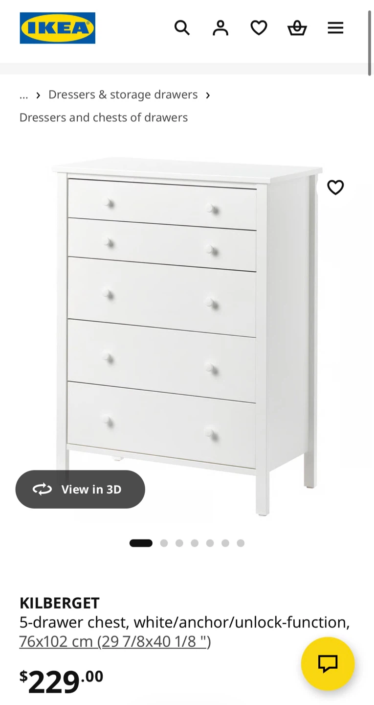 IKEA KILBERGET 5-Drawer Chest - photo 2
