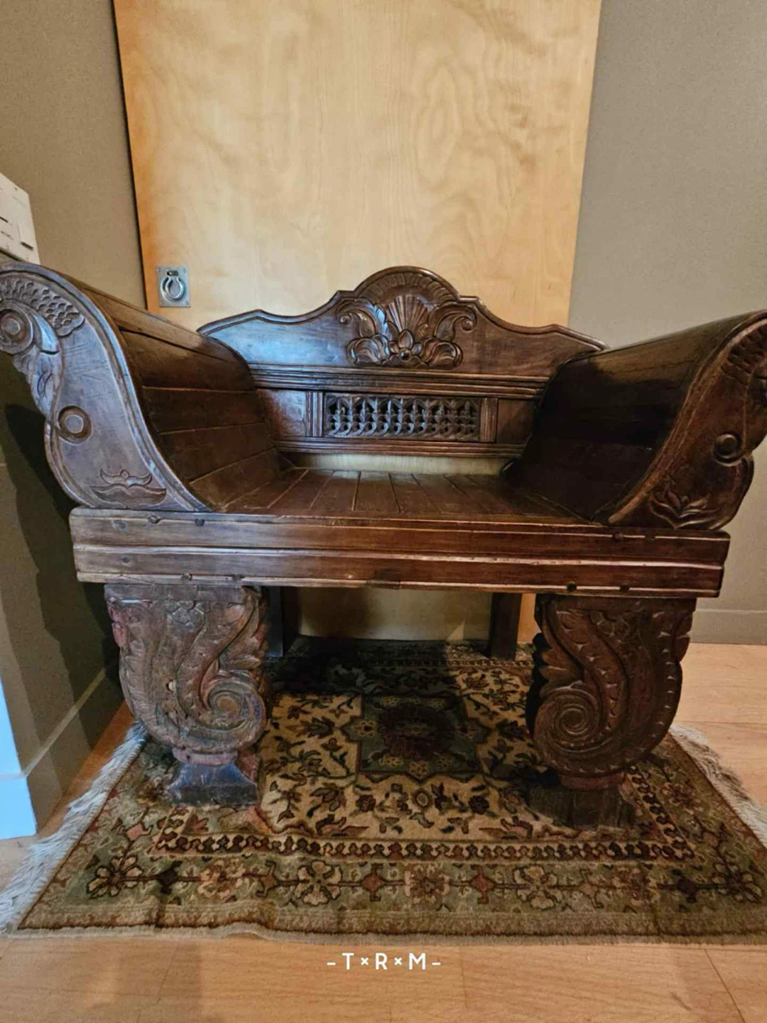 Ornate Wooden Bench