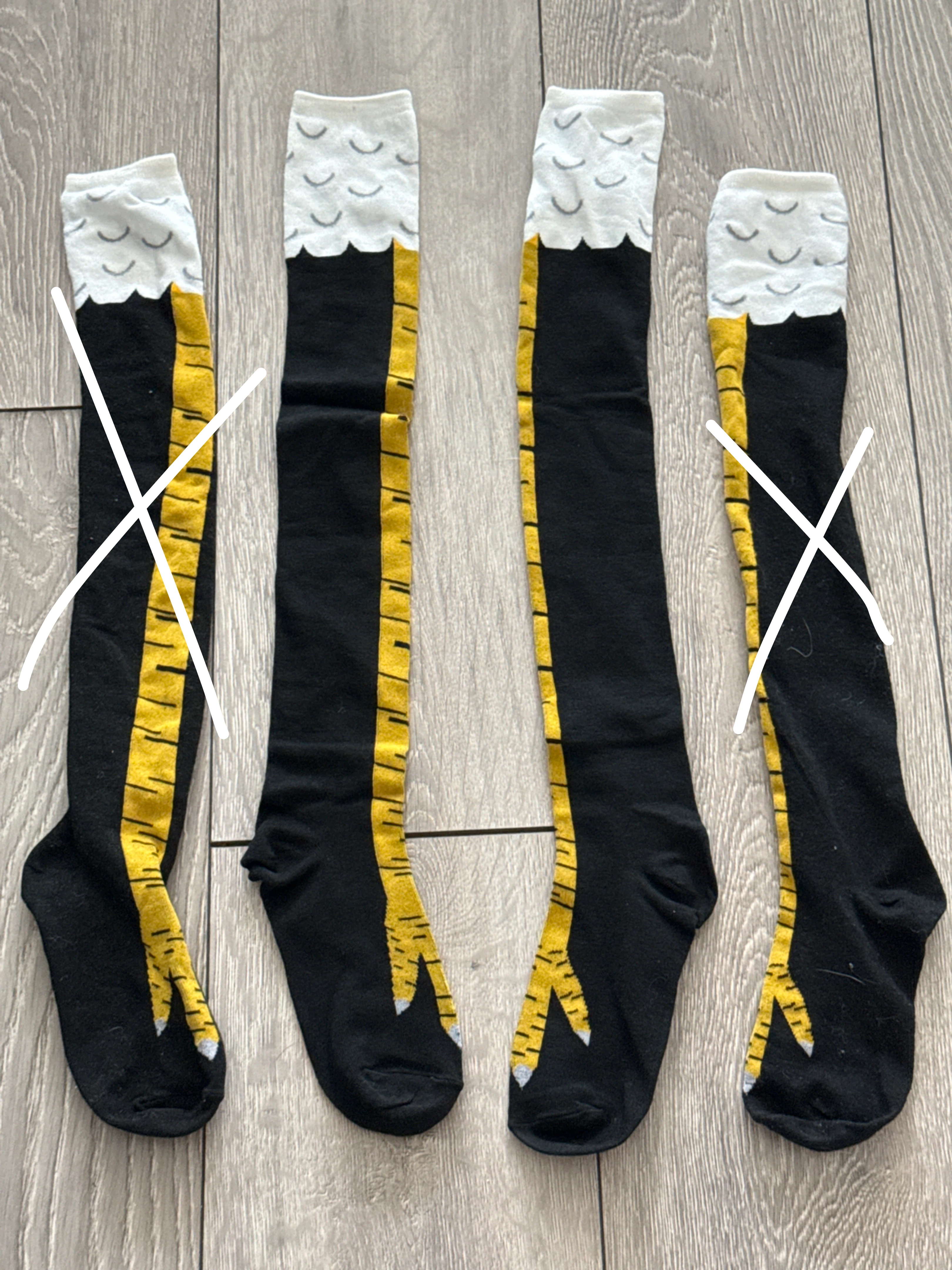 Funny Knee High Chicken Leg Socks - photo 4