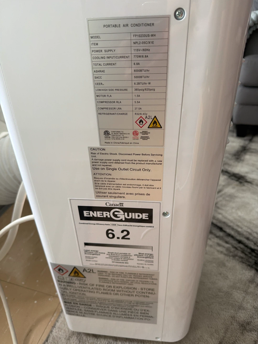 Portable air conditioner - photo 3