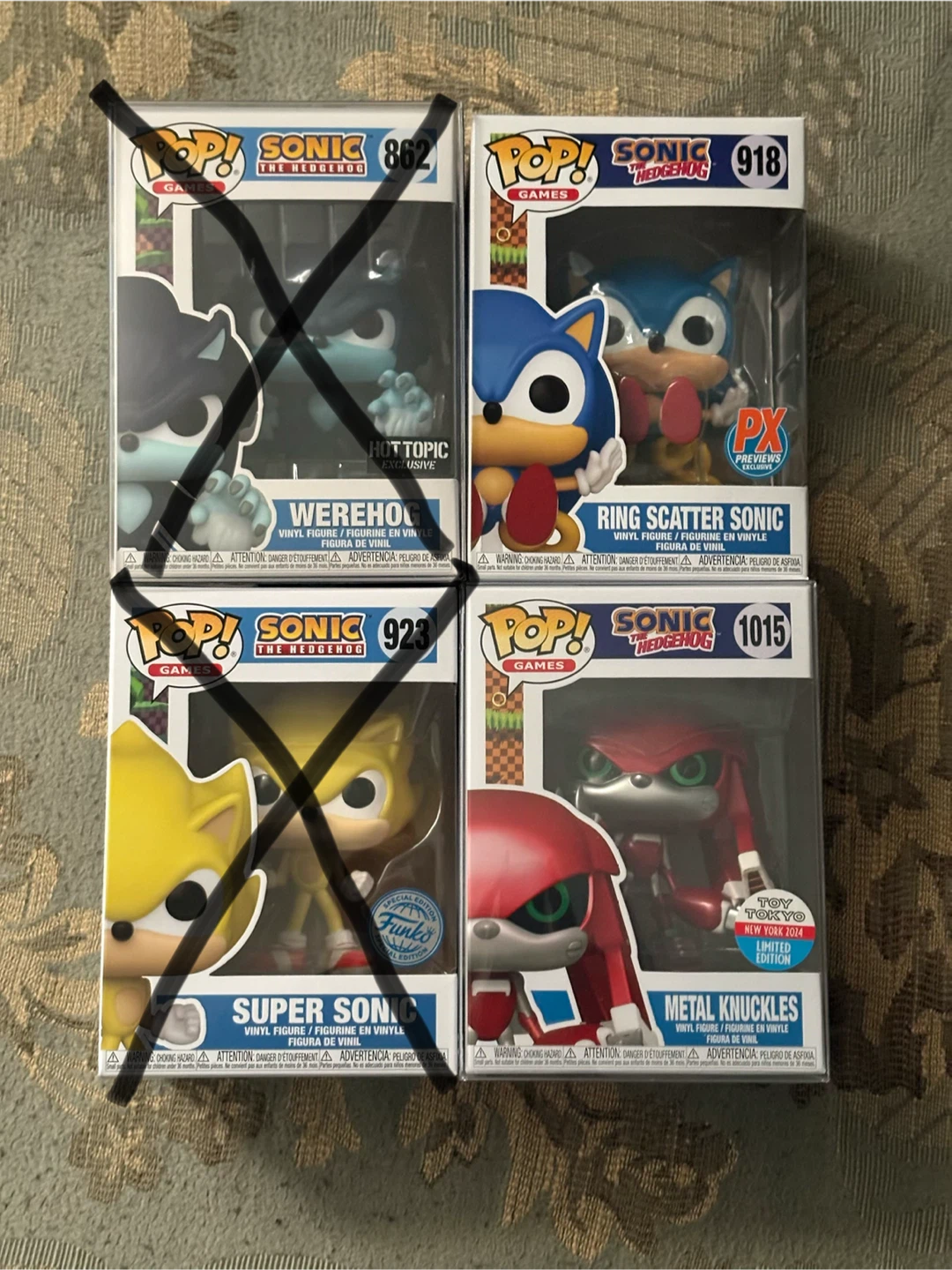 Funko sonic the hedgehog set 2
