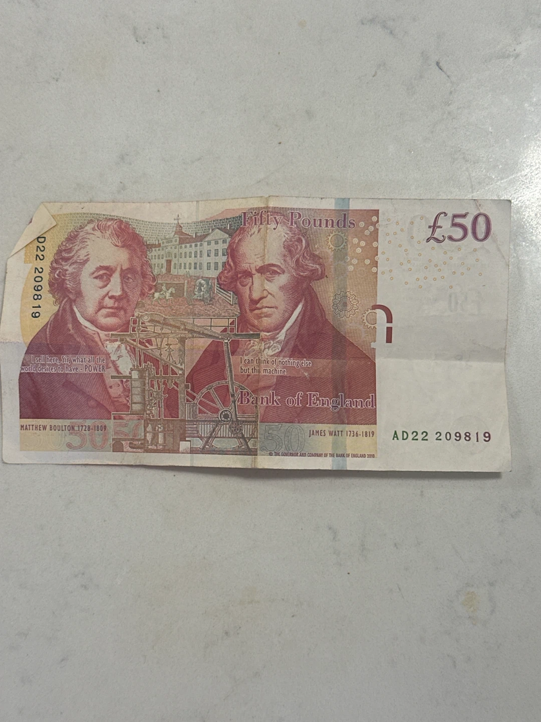 Bank of England £50 Note - photo 2