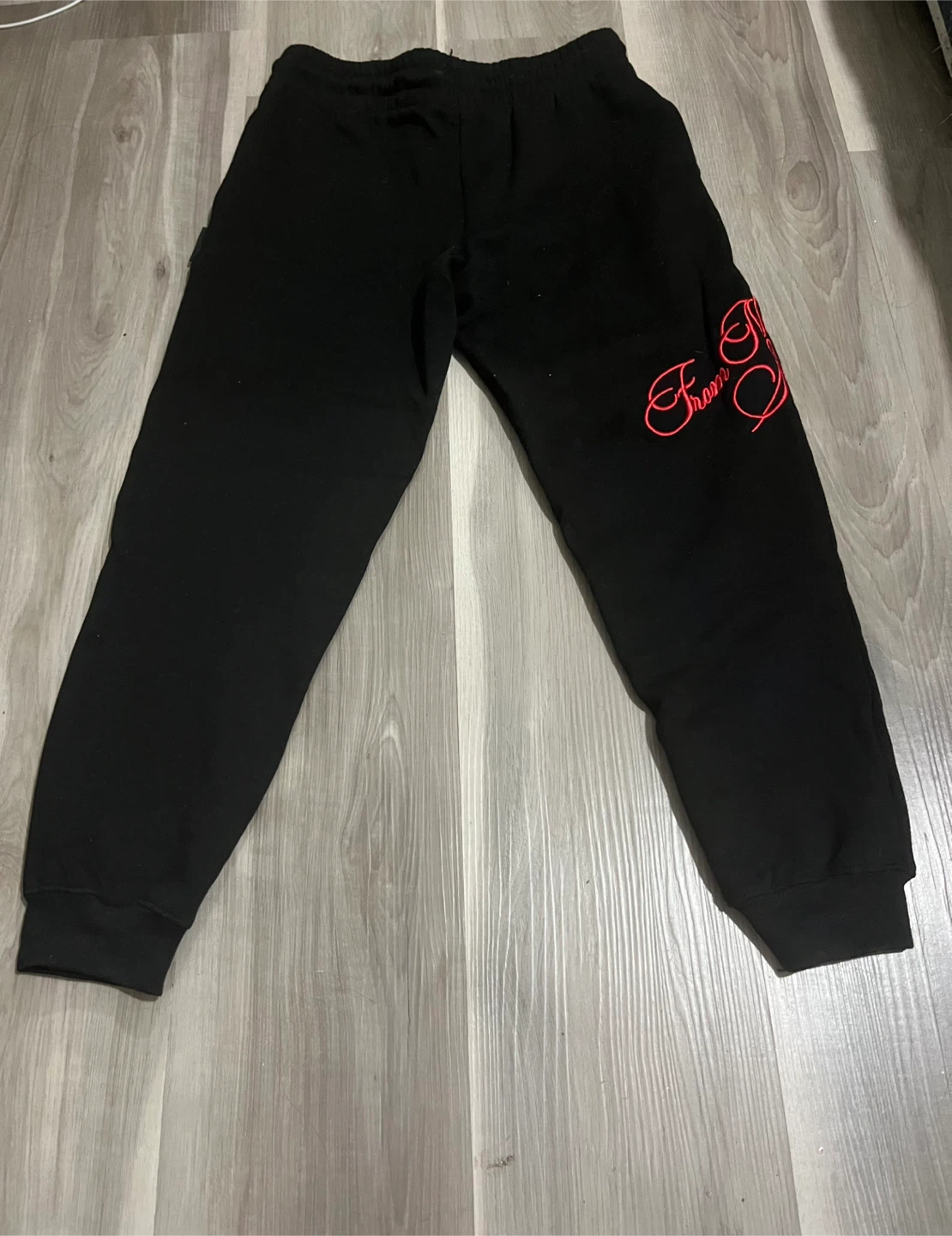 HOODRICH Joggers Black Red Script Logo Pants - photo 2