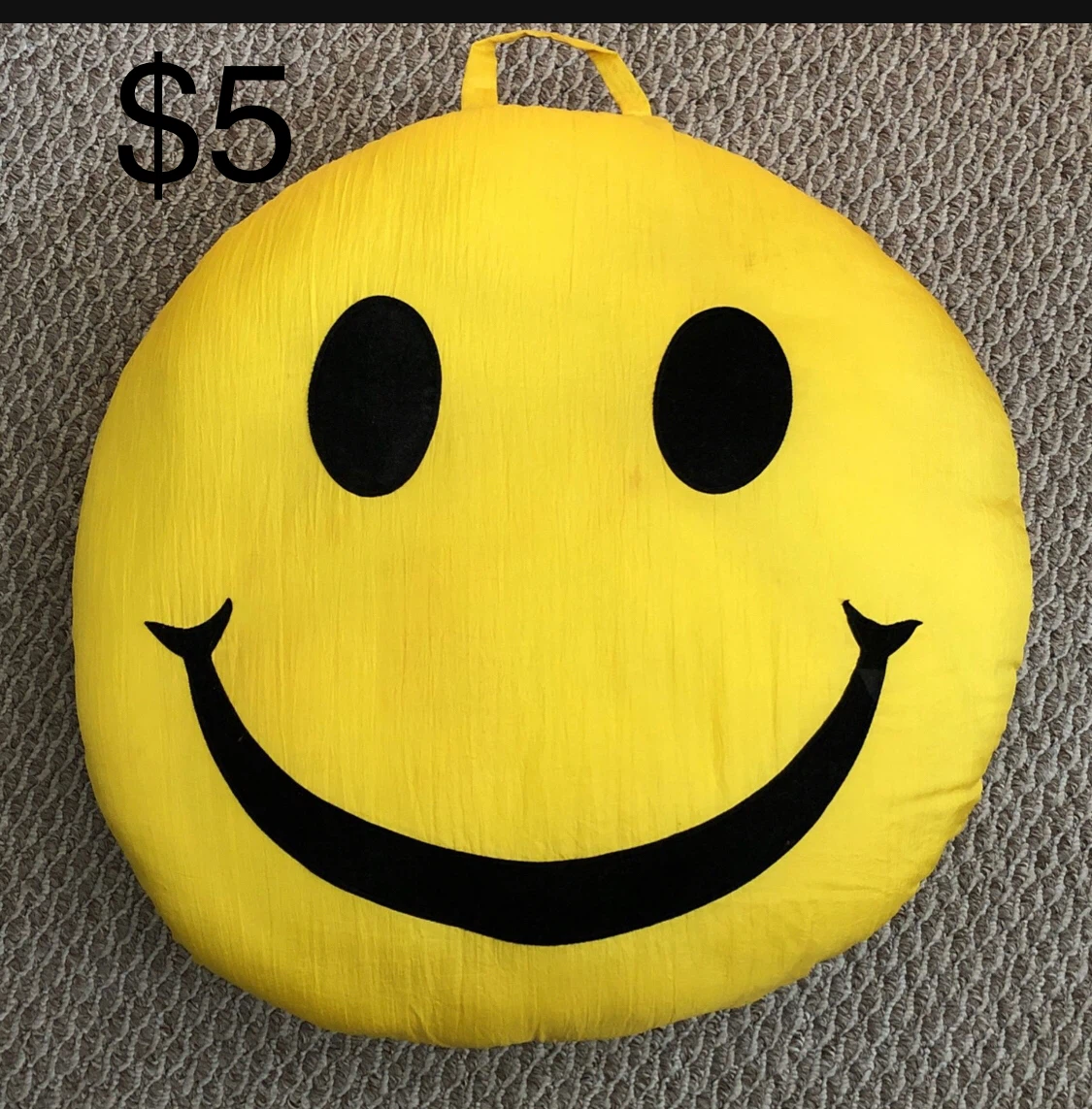 Yellow Smiley Face Pillow