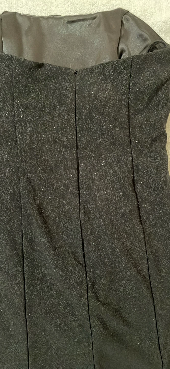 Black strapless sparkly mini dress - photo 3