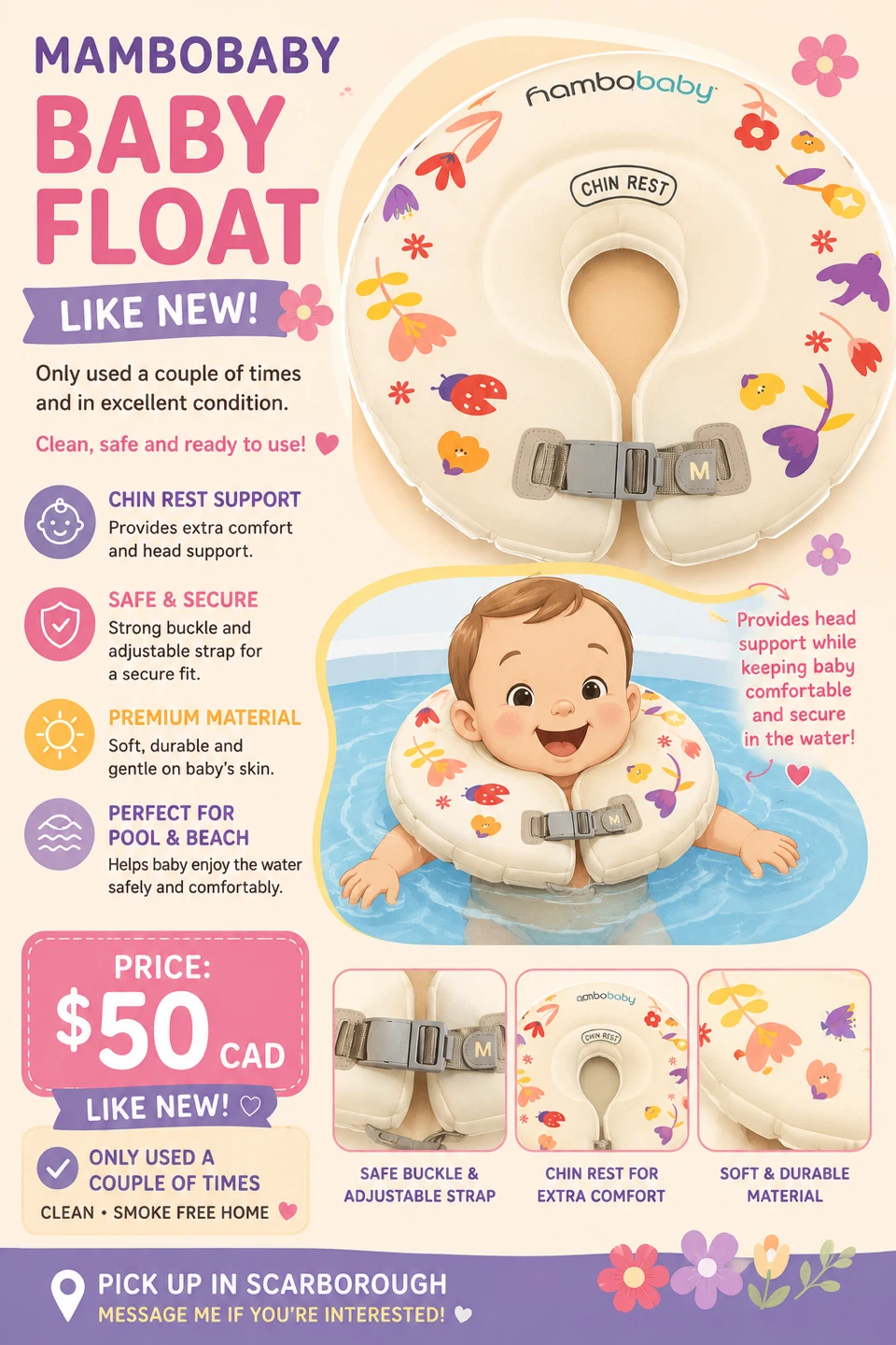 MAMBABY Baby Float Neck Ring - Size M