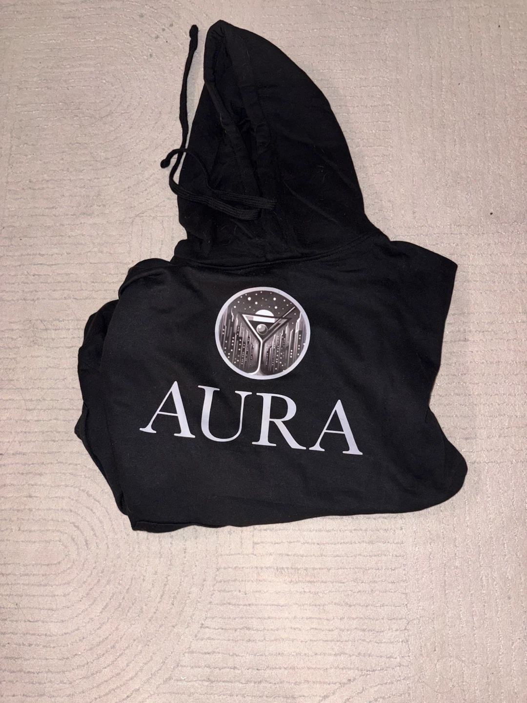 AURA Black Hoodie