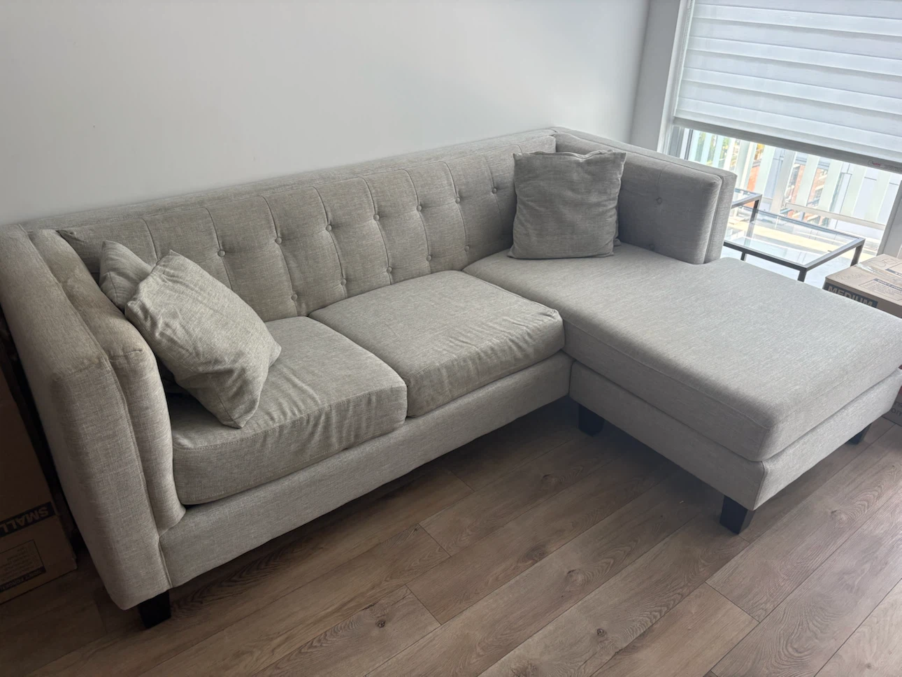 Couch - Grey Sectional - photo 2