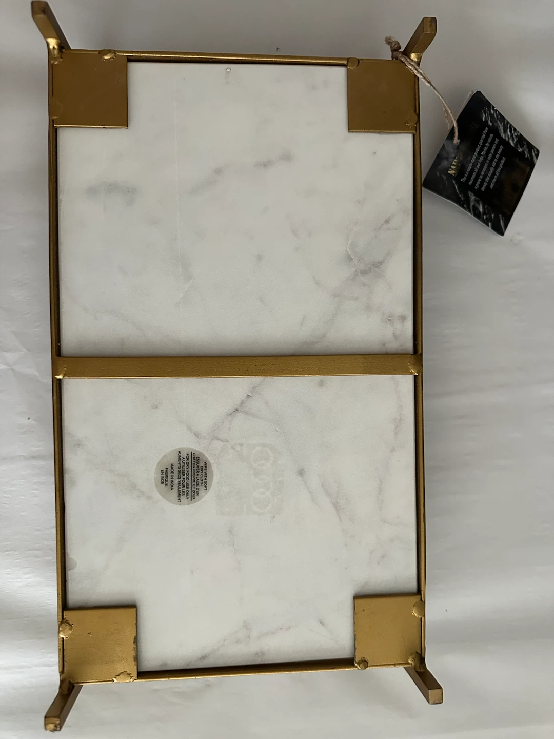 Marble and Gold Serving Tray - photo 3