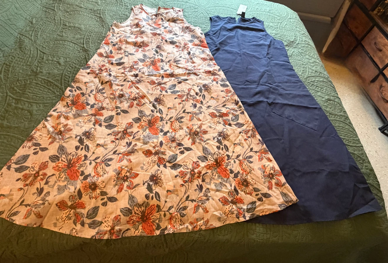 Women's Sleeveless Maxi Dress set of 2