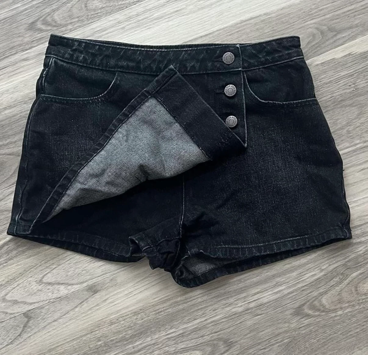 BDG Skye Denim High-Waist Button Front Skort - photo 2