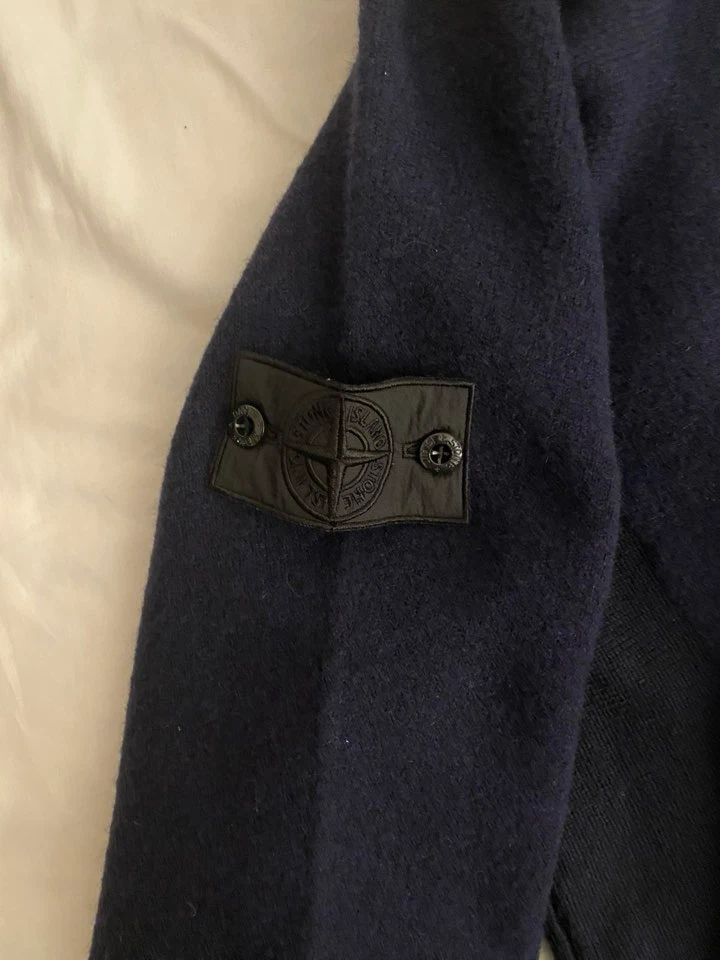 Stone Island Navy Wool Turtleneck Sweater - photo 5