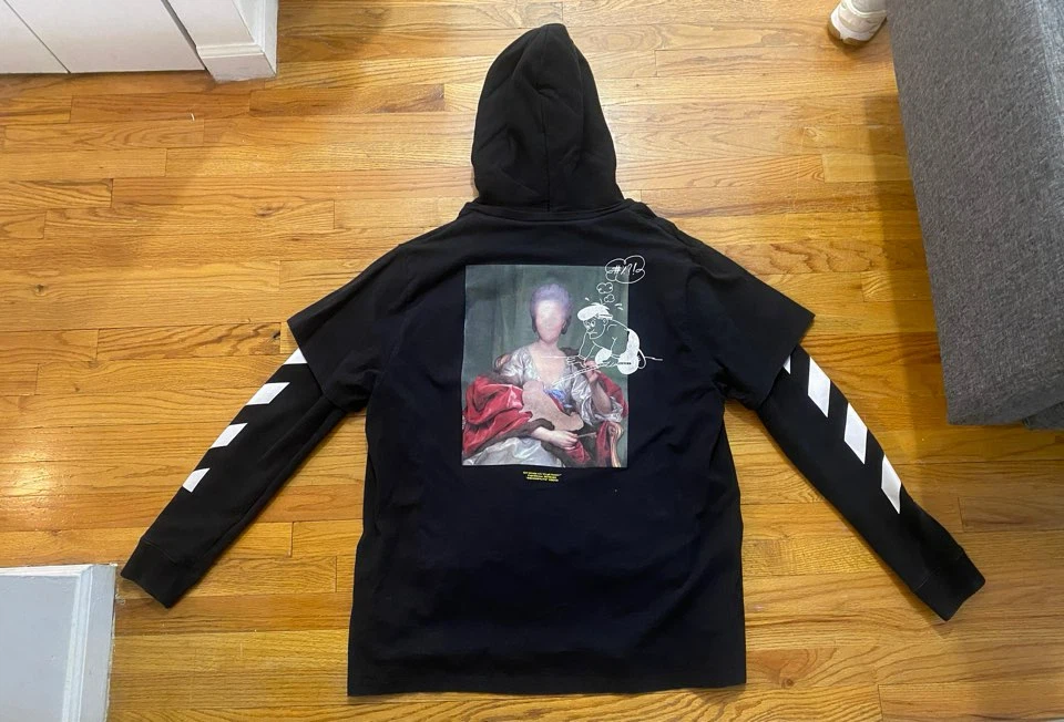 Off-White Black Layered Hoodie