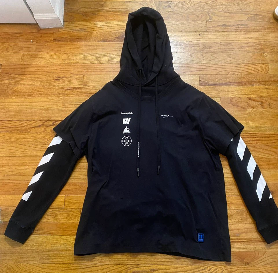Off-White Black Layered Hoodie - photo 2