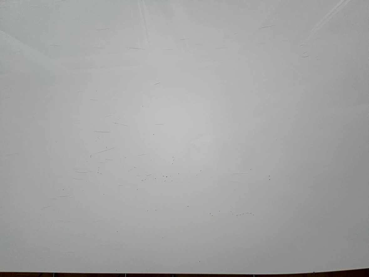 White Curved Dining Table - photo 5