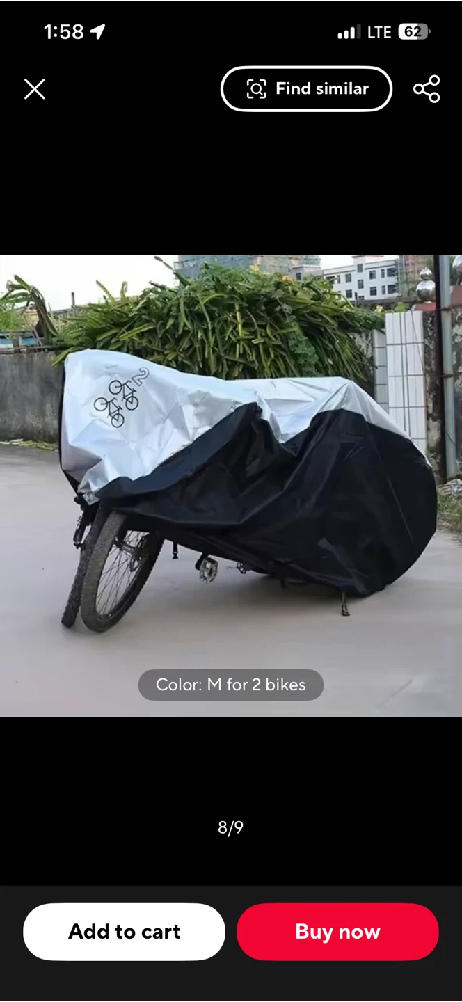 2-bike bicycle cover – waterproof UV & dust protection
