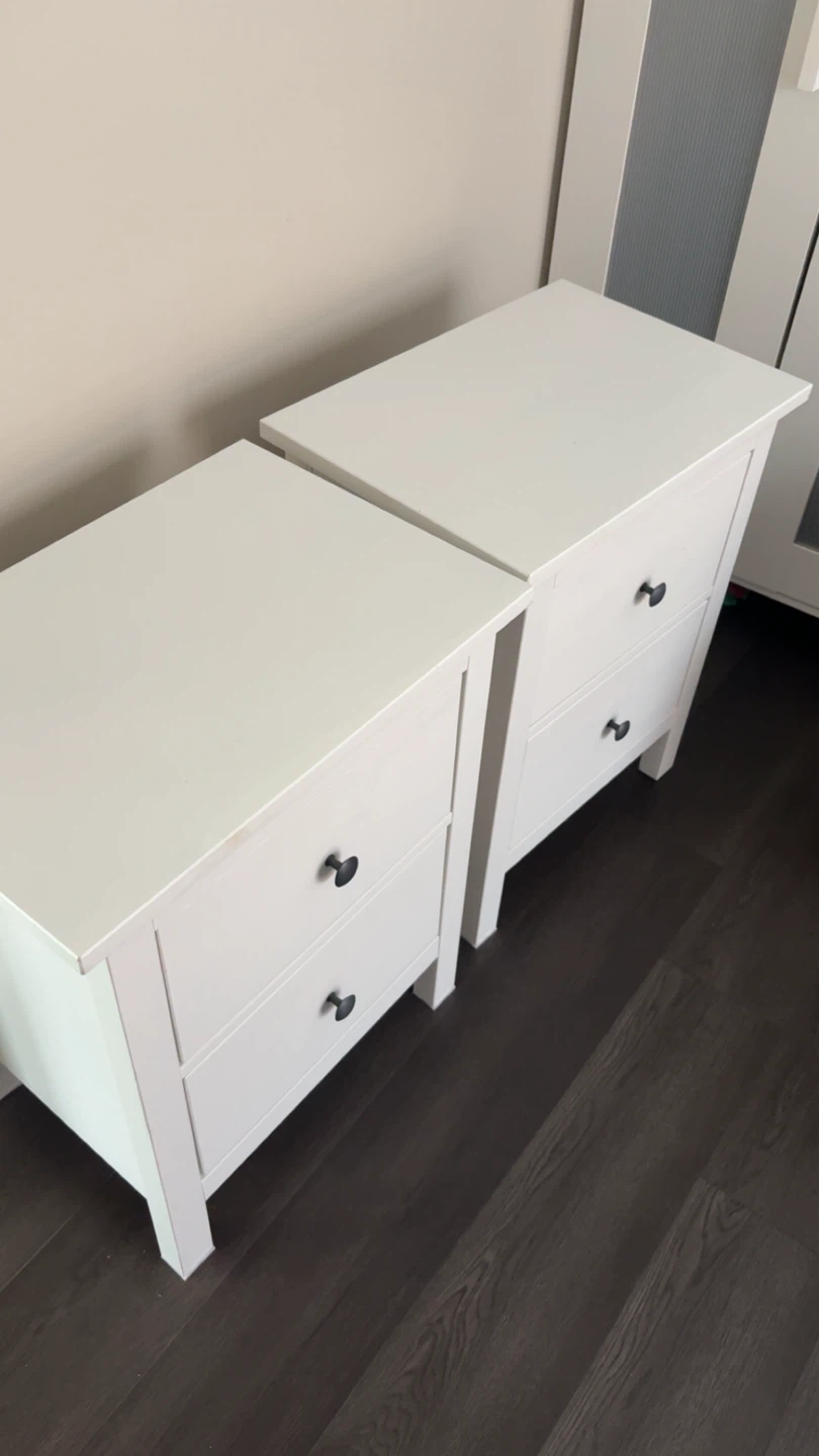 White ikea nightstands for sale! - photo 2