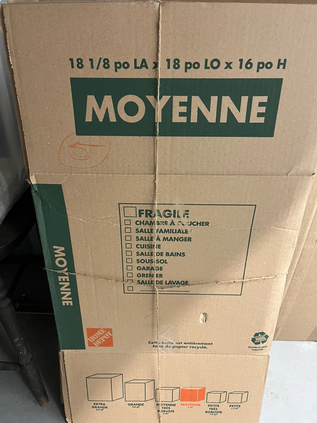 Home Depot Medium Moving Box - photo 3
