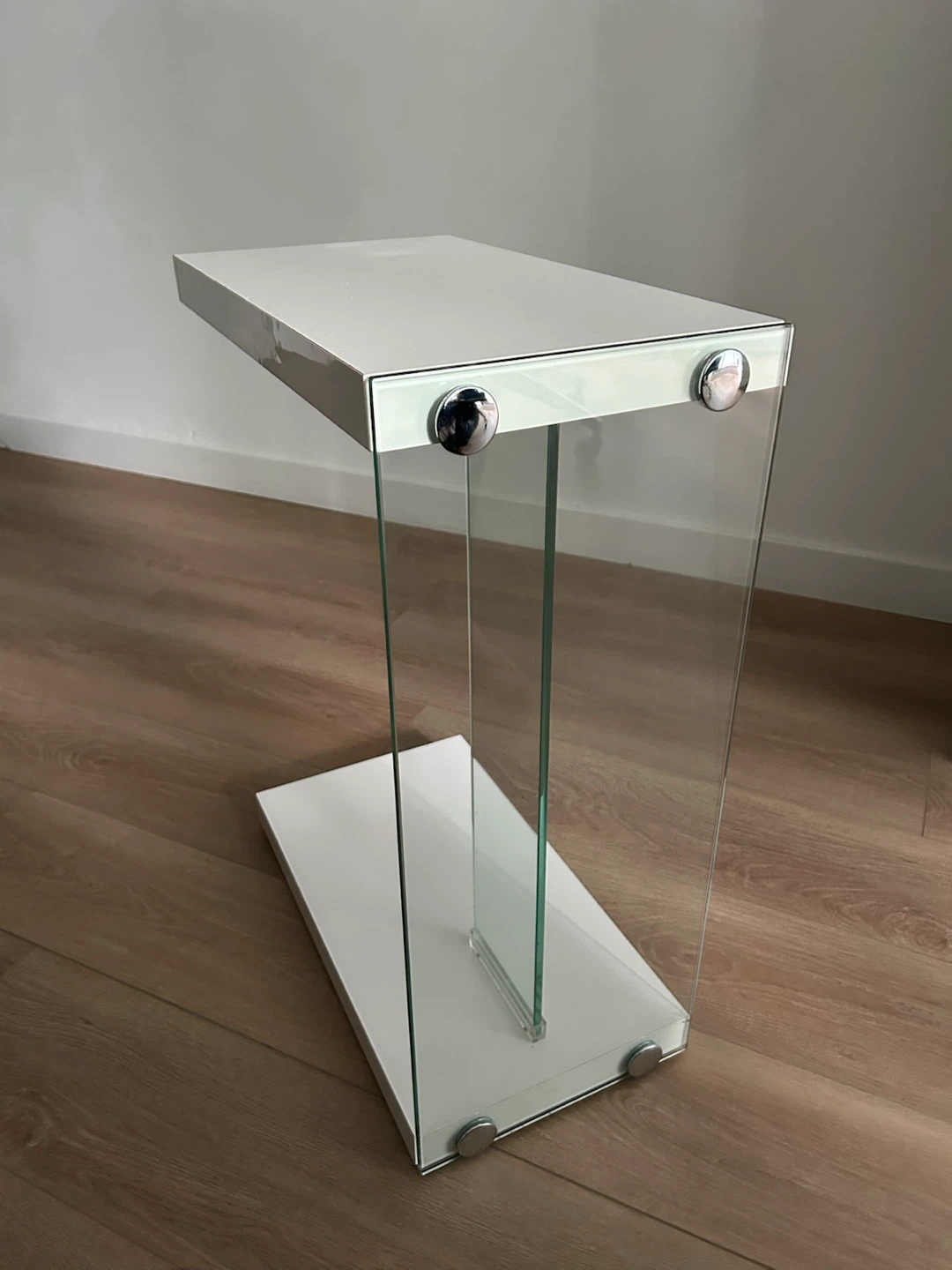 C table with glass panel - photo 3