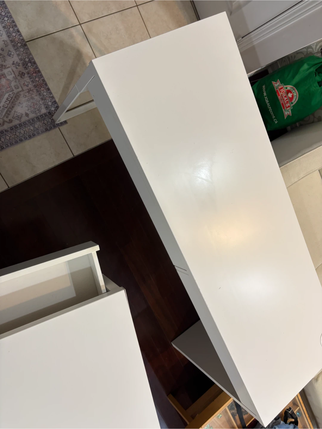 White Desk with Two Drawers - photo 3