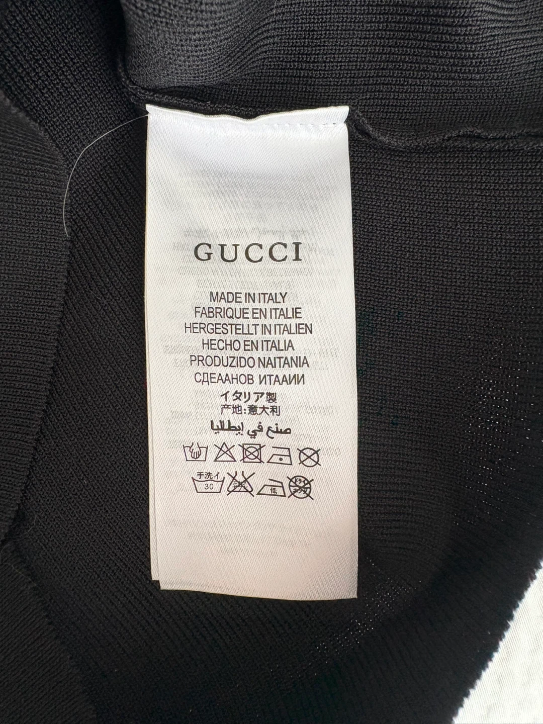GUCCI Black Polo Shirt with GG Logo - photo 5
