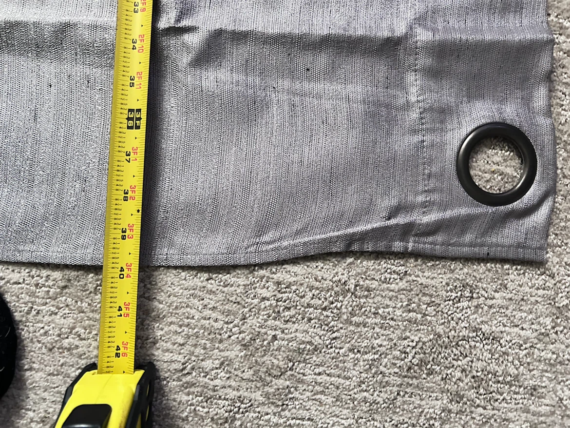 Grey Eyelet Curtain Panel - photo 3
