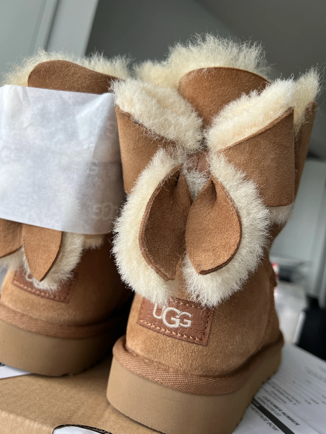 (NEW) UGG CLASSIC MINI BAILEY HERITAGE BOW - photo 3