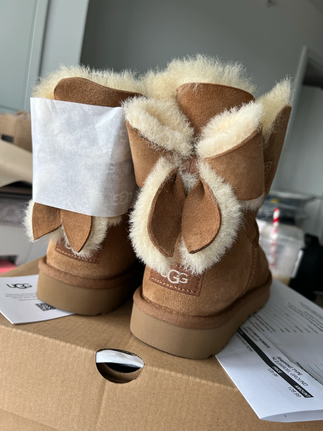 (NEW) UGG CLASSIC MINI BAILEY HERITAGE BOW - photo 4