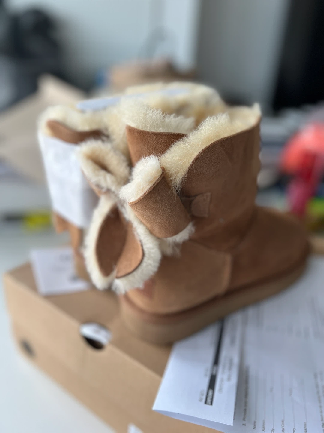 (NEW) UGG CLASSIC MINI BAILEY HERITAGE BOW - photo 5