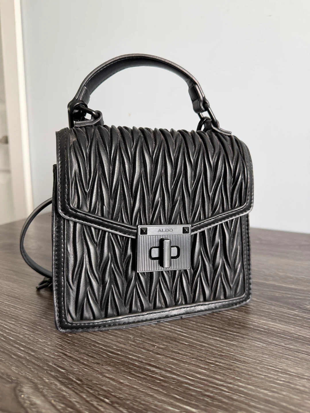 ALDO Black Quilted Handbag
