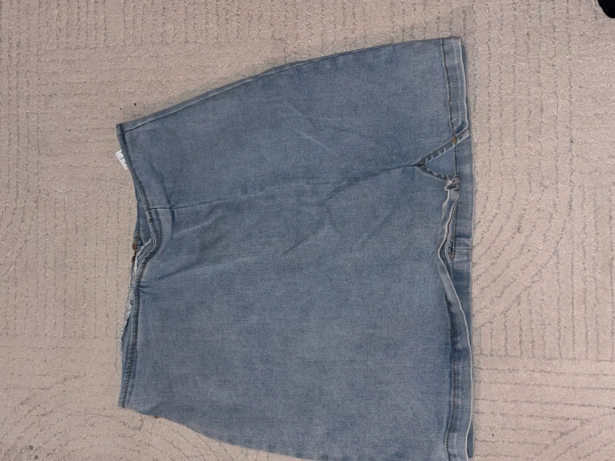 Light Wash Denim Skirt