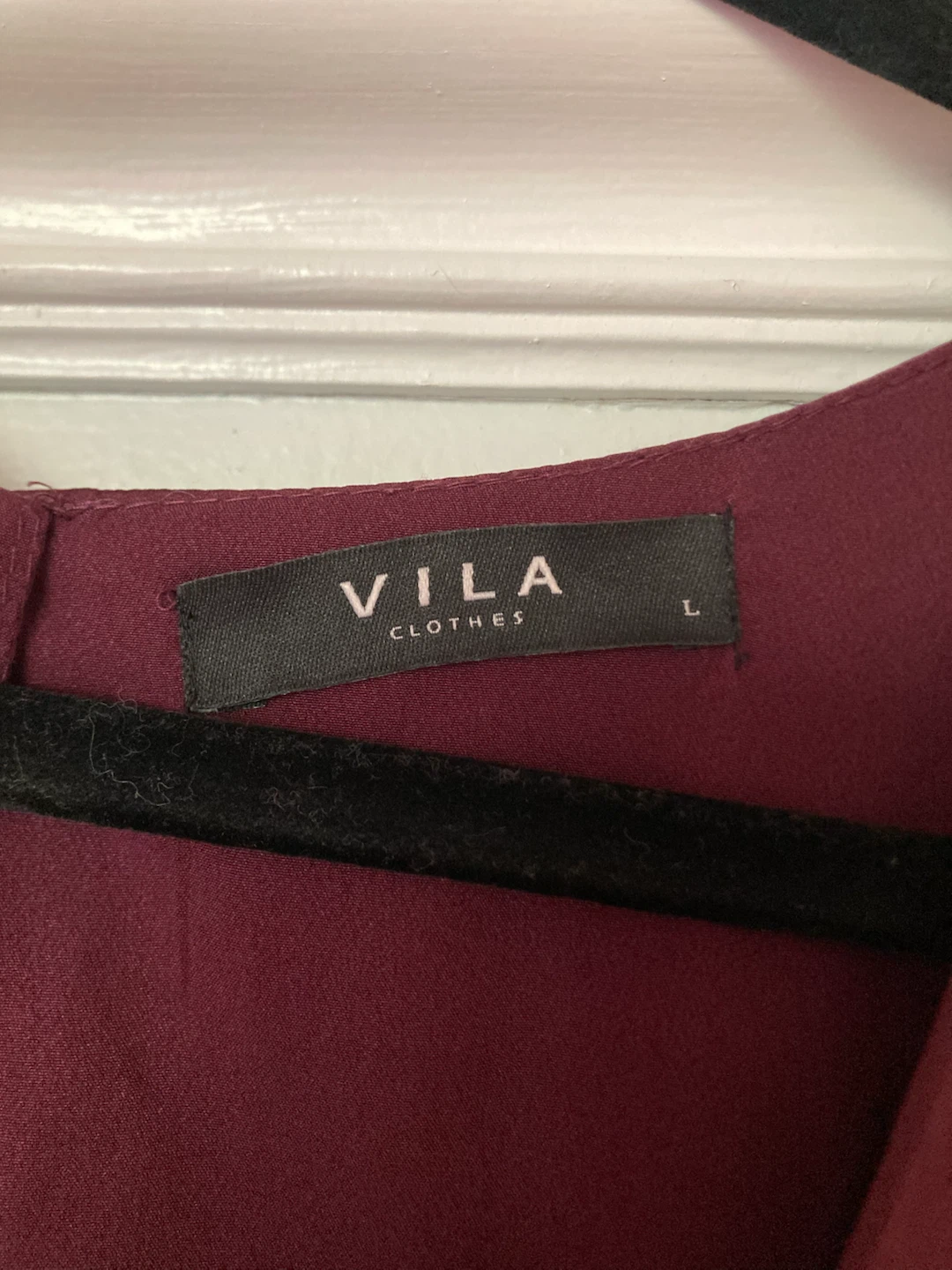 Vila Plum/Deep Wine Dress Size L - photo 3