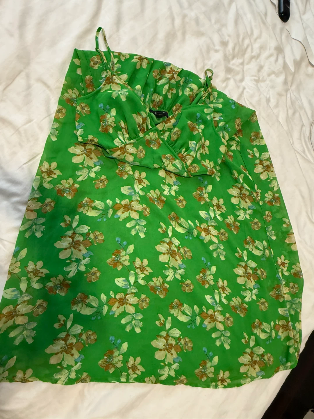 Forever 21 Green Floral Print Mini Dress - photo 4