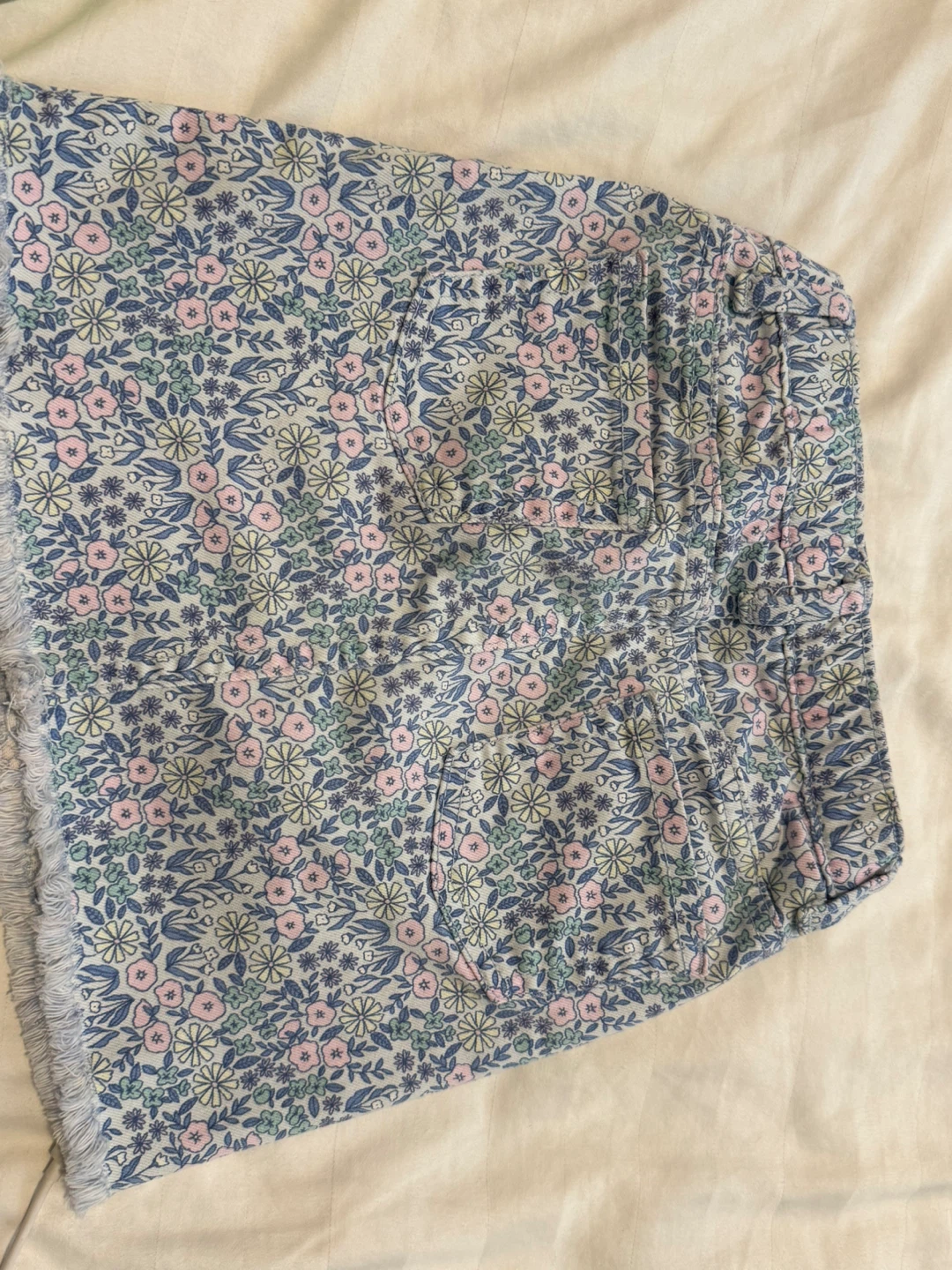 Cat & Jack Floral Denim Skirt Size 7 - photo 2