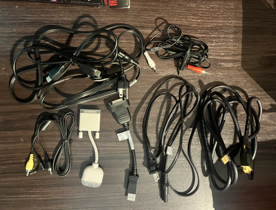 Assorted Video Cables and Adapters