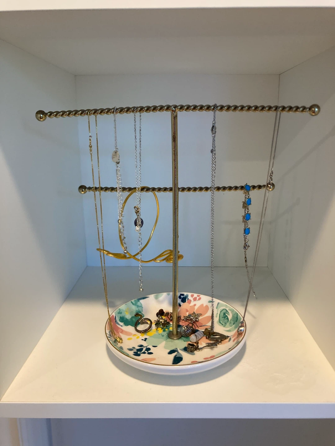 Cute Jewelry Stand with Floral Dish - photo 3