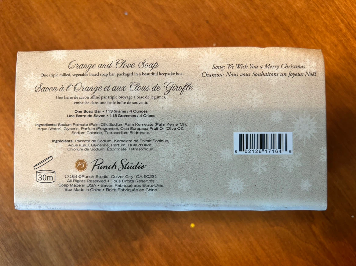 Punch Studio Orange & Clove Soap with Keepsake Box - photo 3