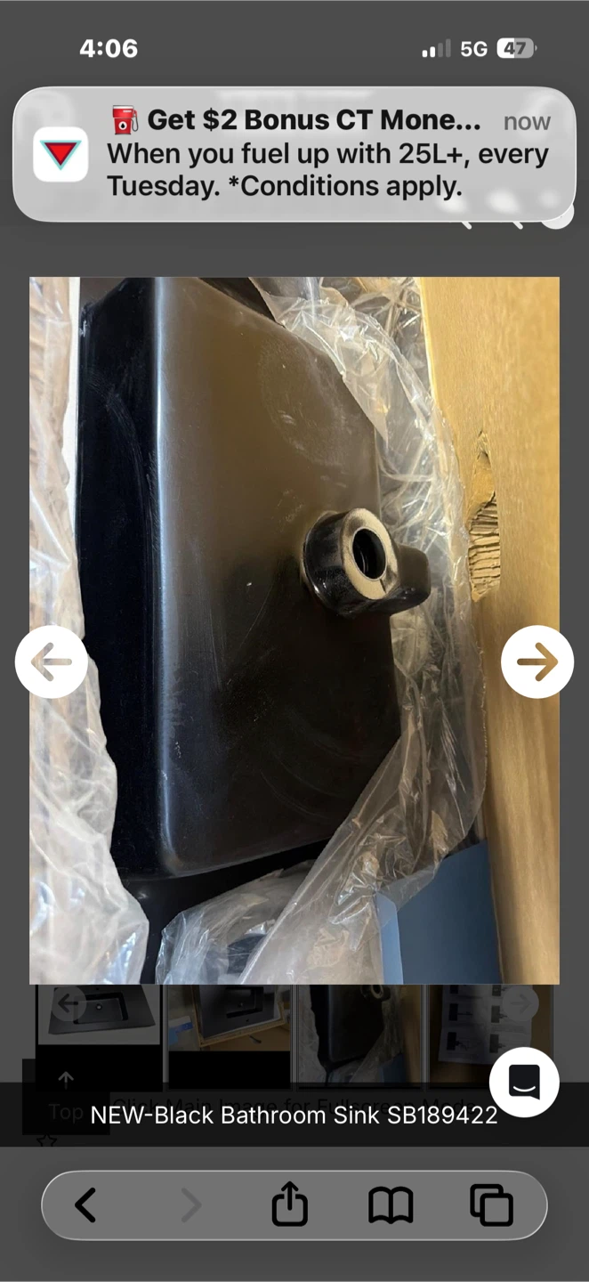 NEW Black Bathroom Sink SB189422 - photo 2