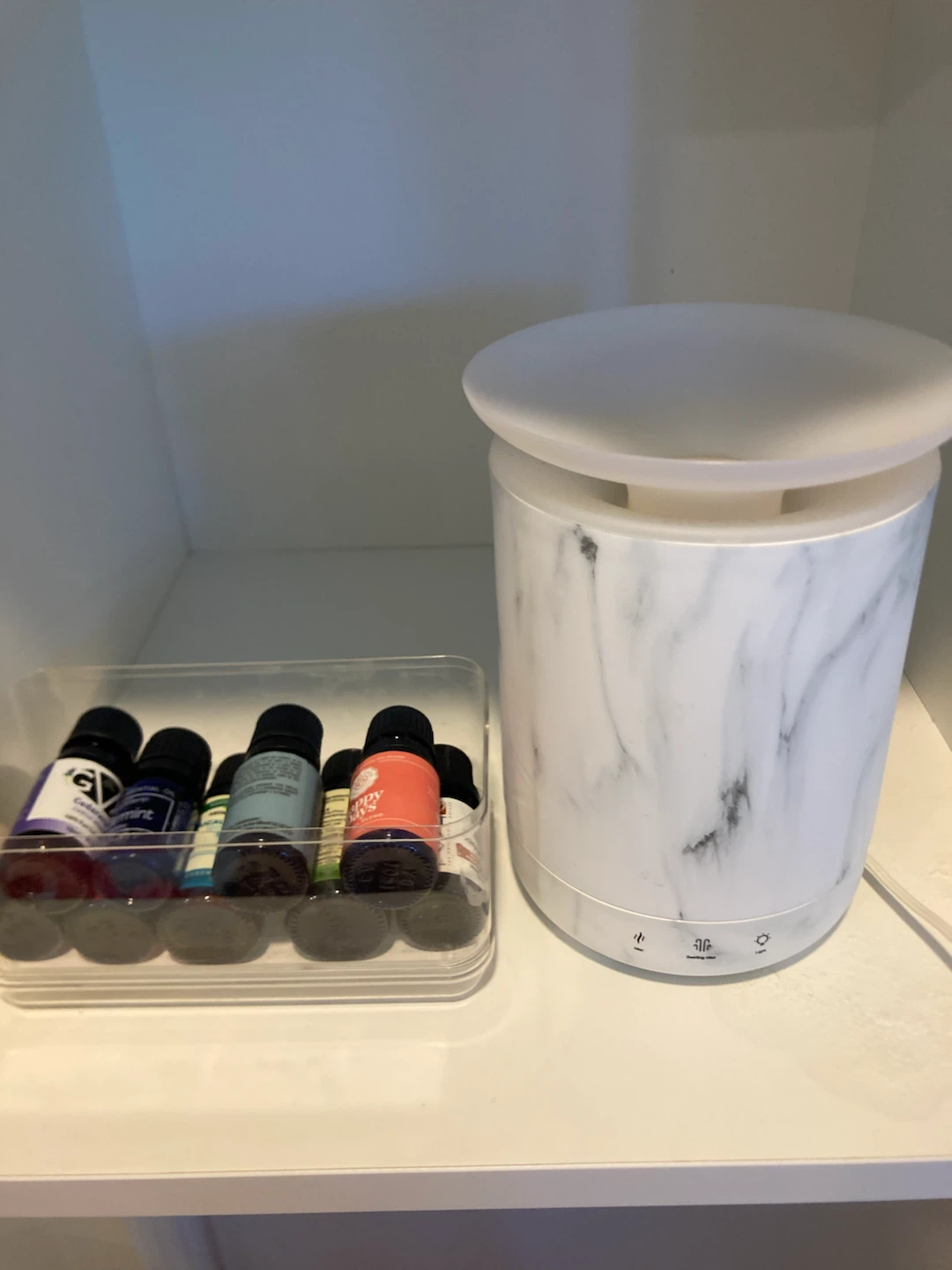 Marble Essential Oil Diffuser + Free 9 essential oils