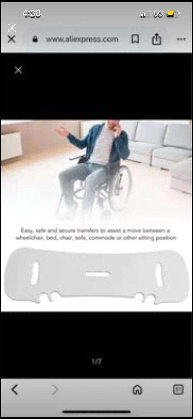 New Transfer Board for Wheelchair and Bed